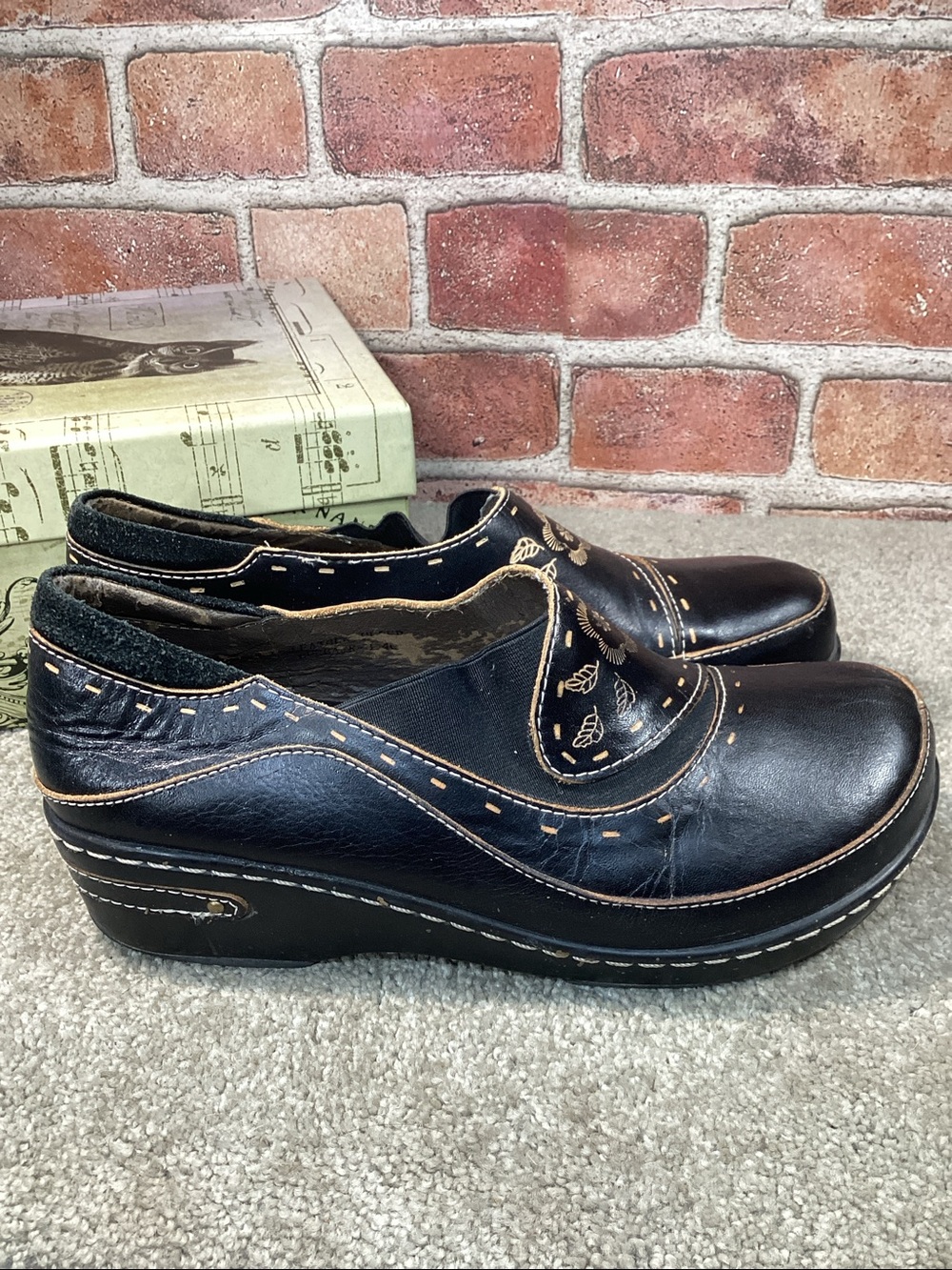 L’Artiste by Spring Step Burbank womens slip on Clogs size 40 eu size 9.5-10 us - Picture 3 of 8